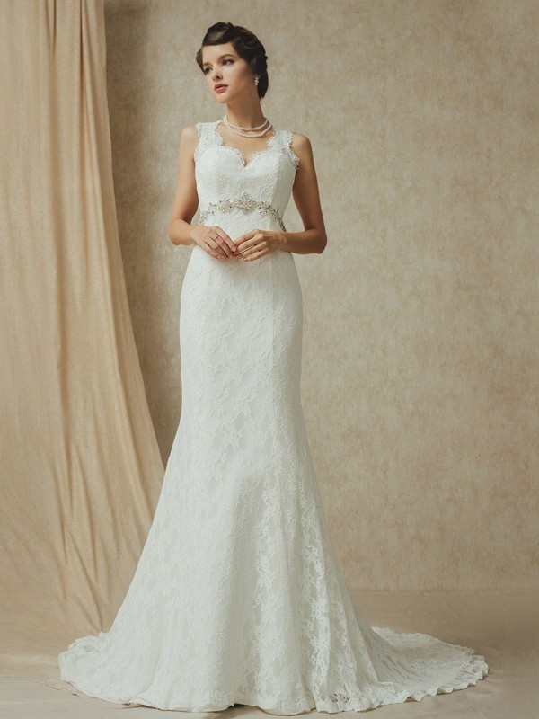 queen anne wedding gown