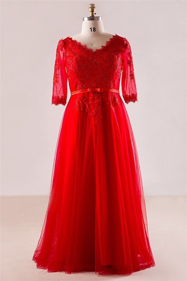 Long Sleeve Prom Dresses Corset