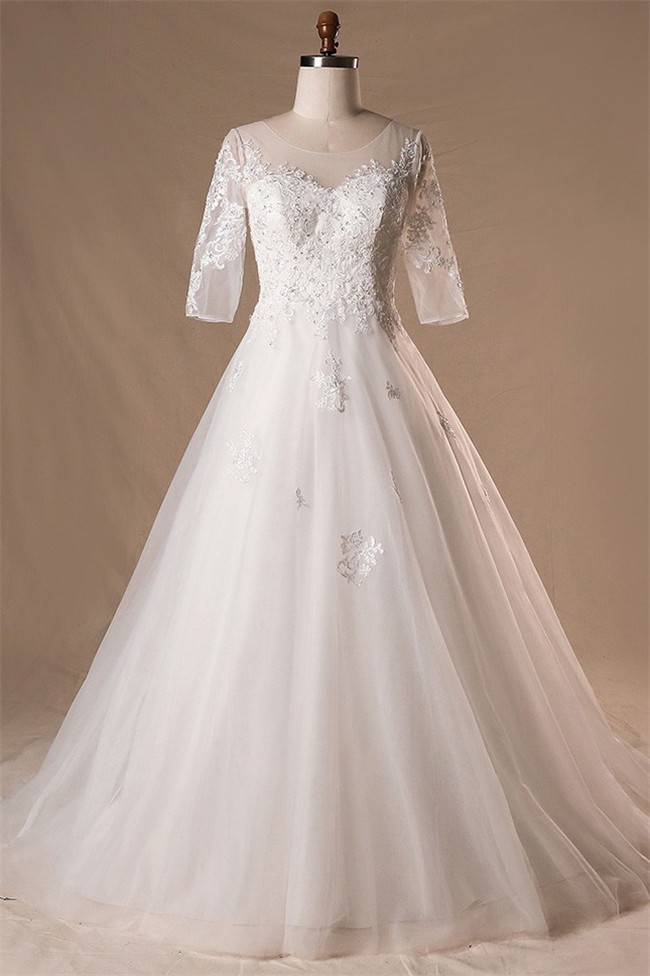 plus size wedding sleeves