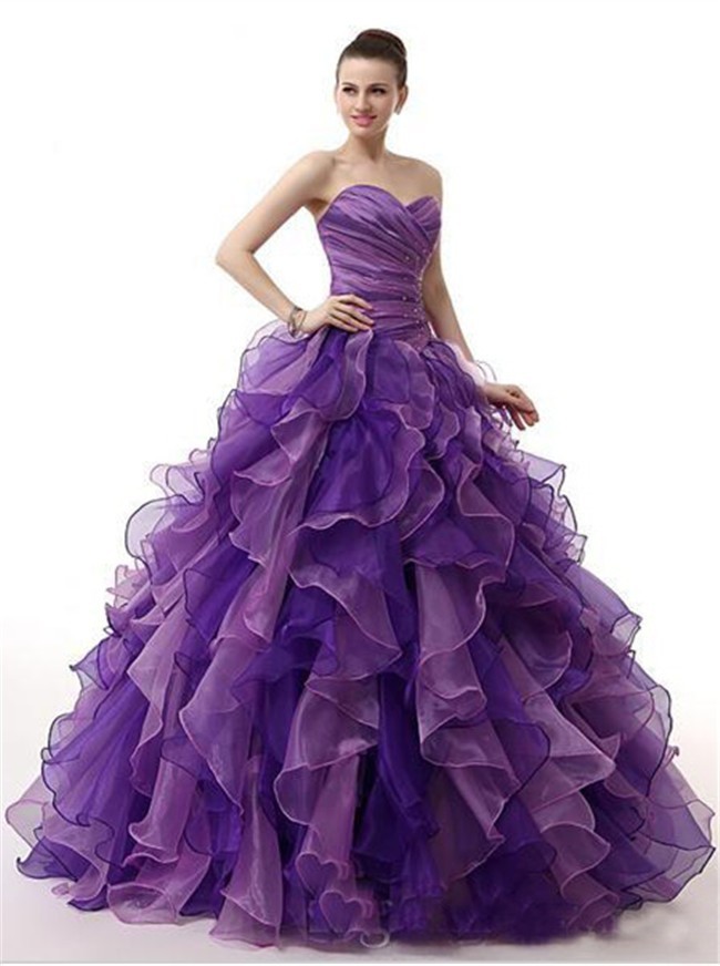 purple ruffle