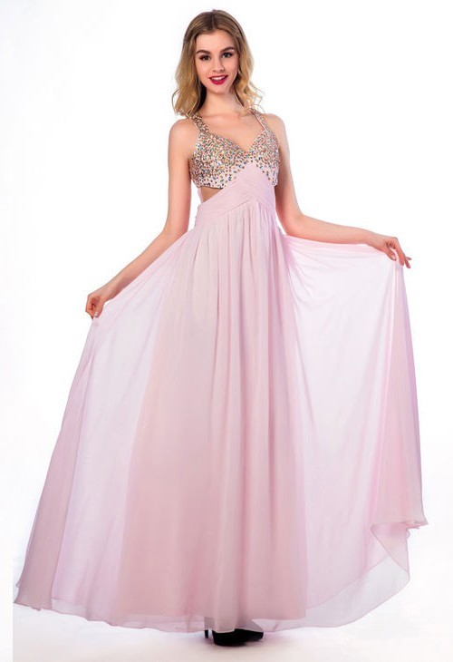Light Pink Chiffon Dress