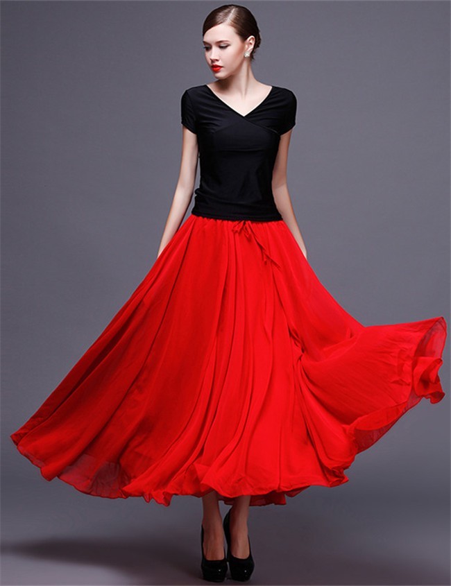 chiffon evening wear