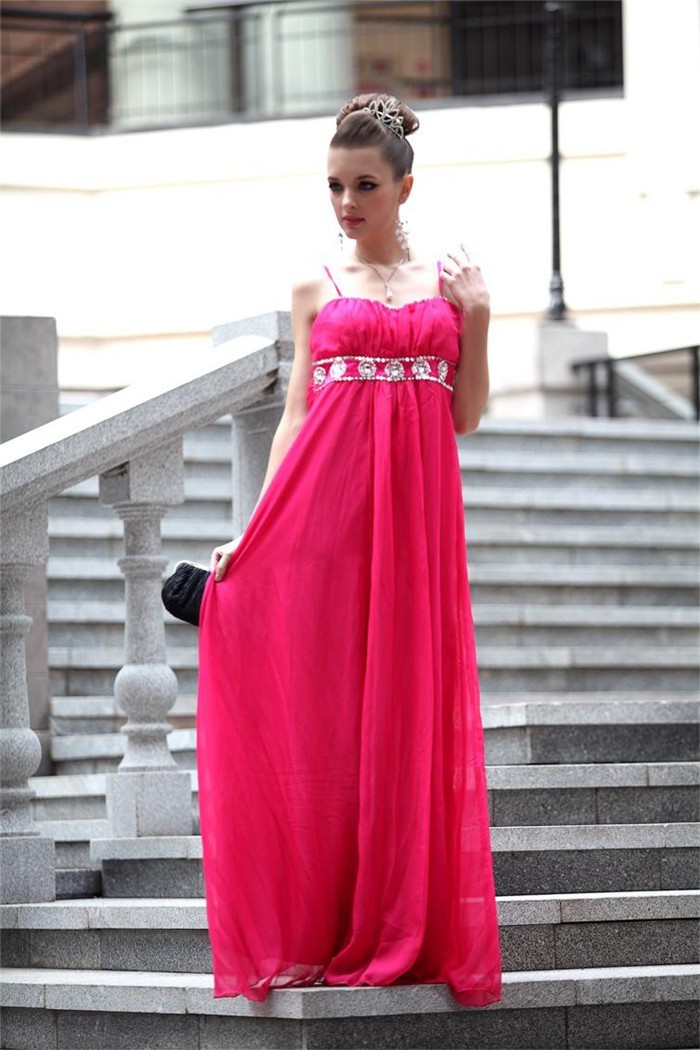 Empire Sweetheart Prom Dress with Straps