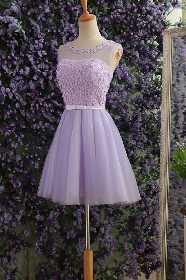 Short Prom Dress with Bow
