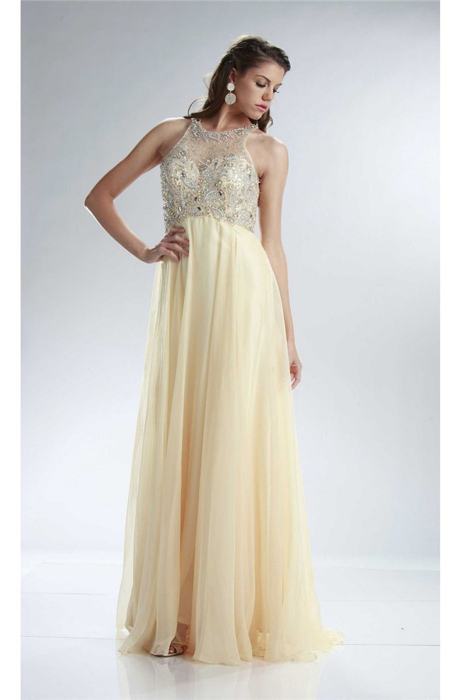 Light Yellow Prom Dresses