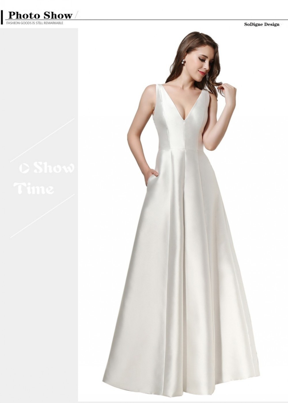 white satin bridal