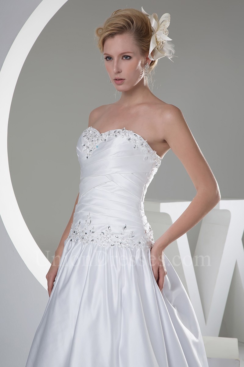 white satin bridal