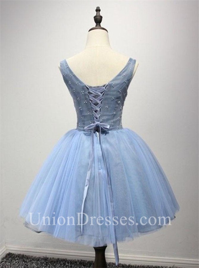 puffy short ball gown