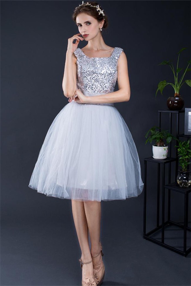 silver ball gown with sleeves