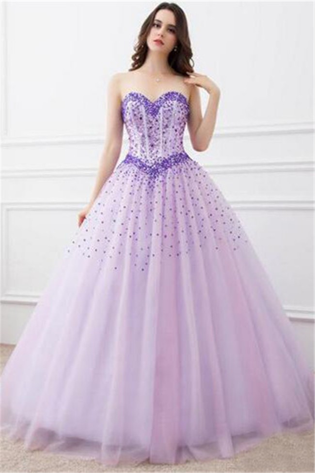sweetheart tulle ball gown