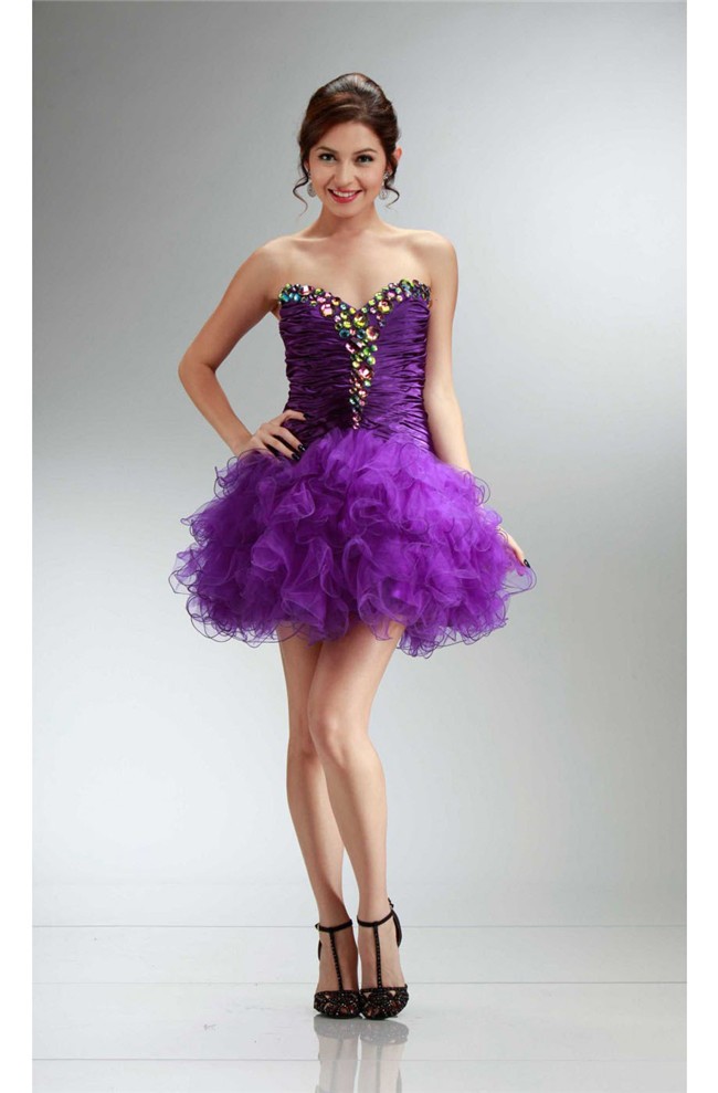 purple short outfit
