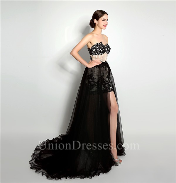 detachable tulle skirt black