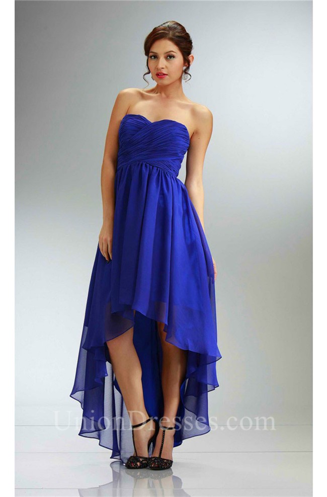 Royal Blue High Low Dress
