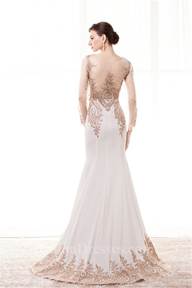 White Satin Dress