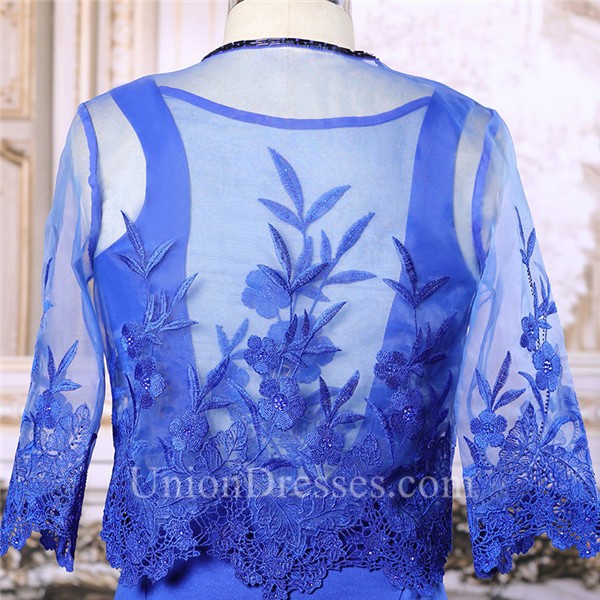 royal blue lace jacket