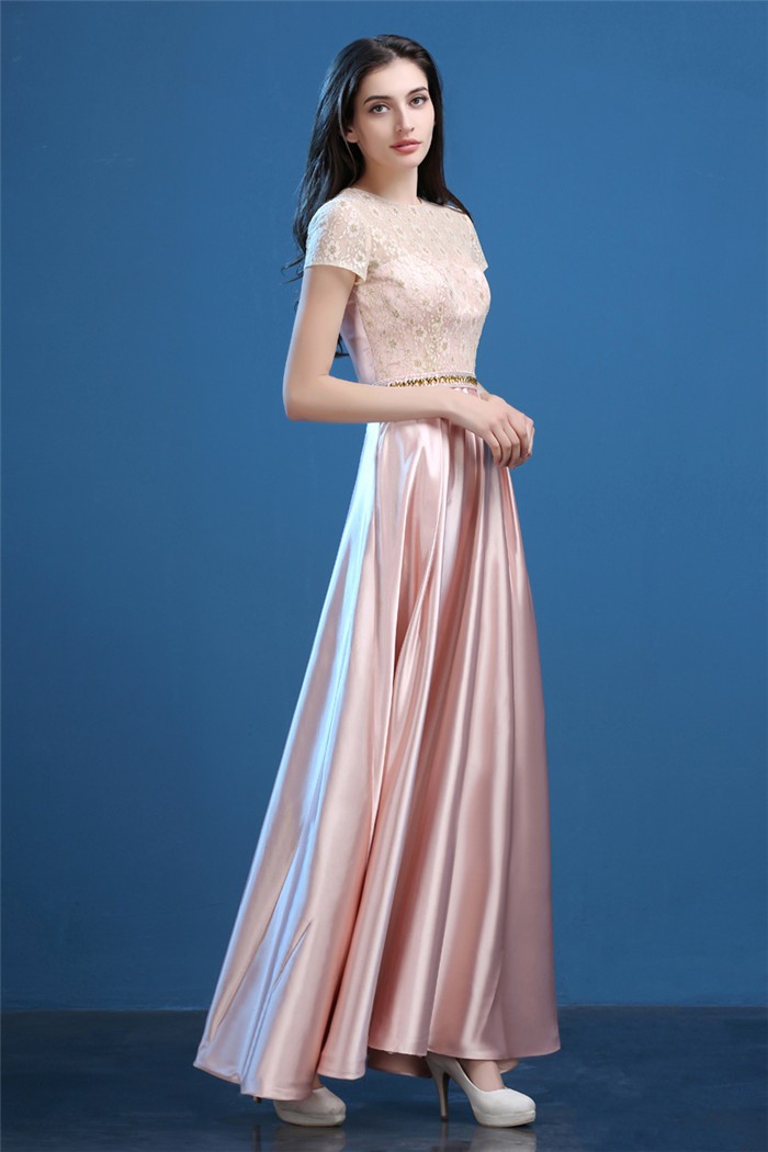 sheath evening gown