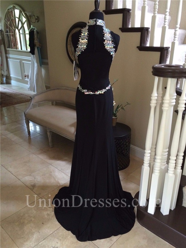 long black jersey robe