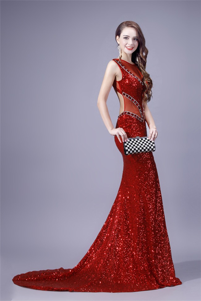 sequin evening wear
