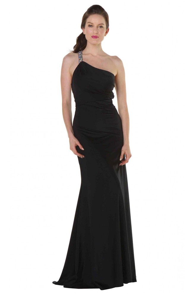 long black jersey robe