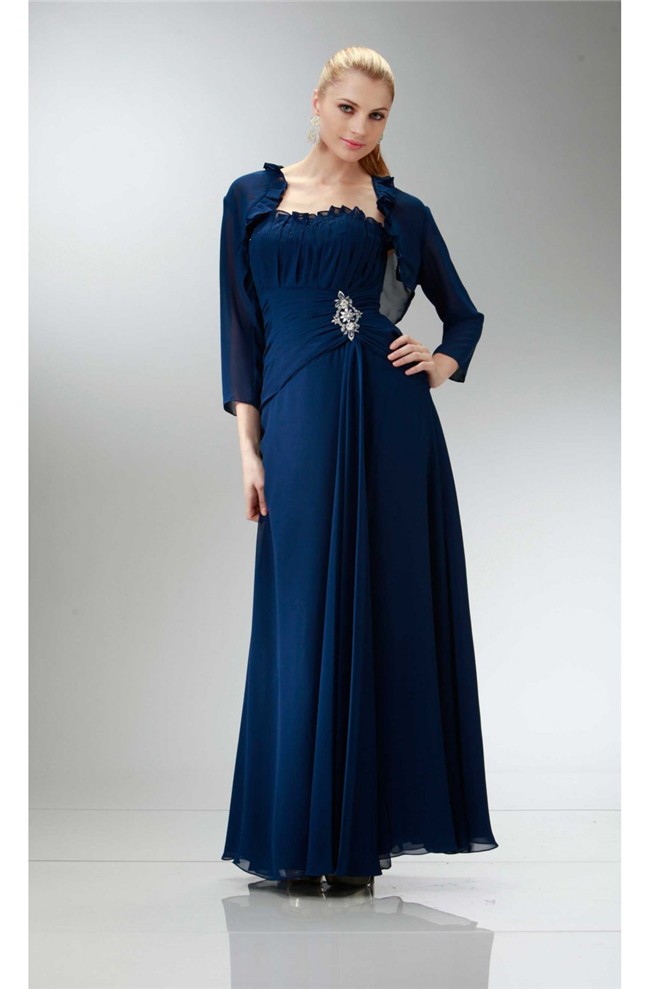 navy chiffon bolero jacket