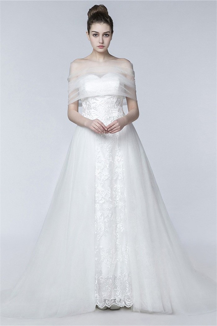Lace Tulle Wedding Wrap Sale, 57% OFF ...