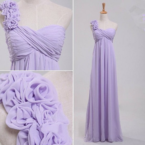 lavender chiffon dress