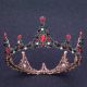 Royal Alloy Ruby Red Crystal Wedding Bridal Tiara Crown