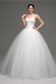 Puffy Ball Gown Sweetheart Drop Waist Tulle Lace Wedding Dress Corset Back