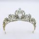 Vintage Boho Crystal Gold Leaf Prom Homecoming Tiara Crown