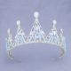 Stunning Diamond Blue Crystal Prom Homecoming Tiara Crown