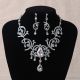 Sparkly Crystal Diamond Women's Jewelry Set Including Necklace, Earrings
