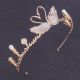 Boho Crystal Pearl Swan Gold Leaf Laurel Wreath Prom Homecoming Tiara Crown 