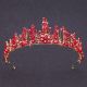 Greek Ruby Crystal Gold Alloy Prom Homecoming Tiara Crown