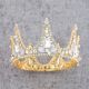 Royal Crystal Gold Alloy Wedding Bridal Tiara Crown