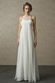 Halter Crystal Beaded Chiffon Beach Destination Empire Maternity Wedding Bridal Dress 