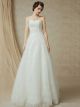 Beautiful A Line Sweetheart Corset Beaded Lace Wedding Bridal Dress 