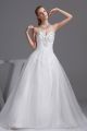 Beautiful A Line Sweetheart Corset Crystal Beaded Organza Wedding Dress Bridal Gown
