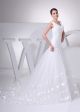 Classic Mermaid V Neck Corset Crystal Beaded White Organza Wedding Dress Bridal Gown 