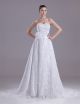 Charming A Line Sweetheart With Flower Beaded Lace Wedding Dress 