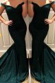Charming Mermaid Dark Green Prom Evening Dress Off The Shoulder with sparks