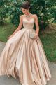 Beautiful Ball Gown Sweetheart Champagne Prom Evening Dress