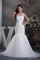 Elegant Mermaid Corset With Straps Beaded Lace Wedding Dress Bridal Gown