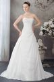 Elegant Ball Gown Strapless Beaded Embroidery Ruched Taffeta Wedding Dress Bridal Gown