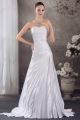 Beautiful Mermaid Sweetheart Corset Layered White Satin Wedding Dress Bridal Gown
