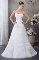 Vintage A Line Sweetheart Beaded Applique Ruffled Organza Wedding Dress Bridal Gown