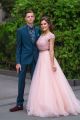 Romantic Two Pieces Prom Party Dress Scoop Cap Sleeve Beading Pink Tulle