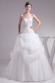 Beautiful Ball Gown Sweetheart Corset Beaded Appliques Pick Up Tulle Wedding Dress Bridal Gown