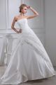 Gorgeous Ball Gown Strapless Beaded Lace Wedding Dress Bridal Gown 