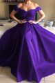 Sexy Regency A Line Prom Evening Dress Off The Shoulder With Lace Beading