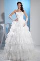 Princess Ball Gown Sweetheart Corset Tiered Lace Wedding Dress Bridal Gown